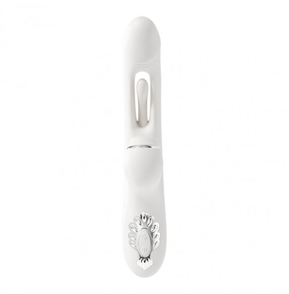 MizzZee - Swing Heating Slapping Tongue Vibration Wand (Chargeable - White)